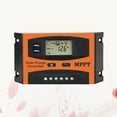 thumbnail image 3 of EeaseMX Controlador de carga solar MPPT de 50 A, 12 V, 24 V, LCD automático, doble USB, panel solar, batería, regulador fotovoltaico, temporizador incorporado., 3 of 7