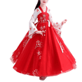 thumbnail image 2 of Esaierr Girls Traditional Hanfu Dress Toddler Embroidery Long-Sleeved Performance Outfit 2-14Y, 2 of 8