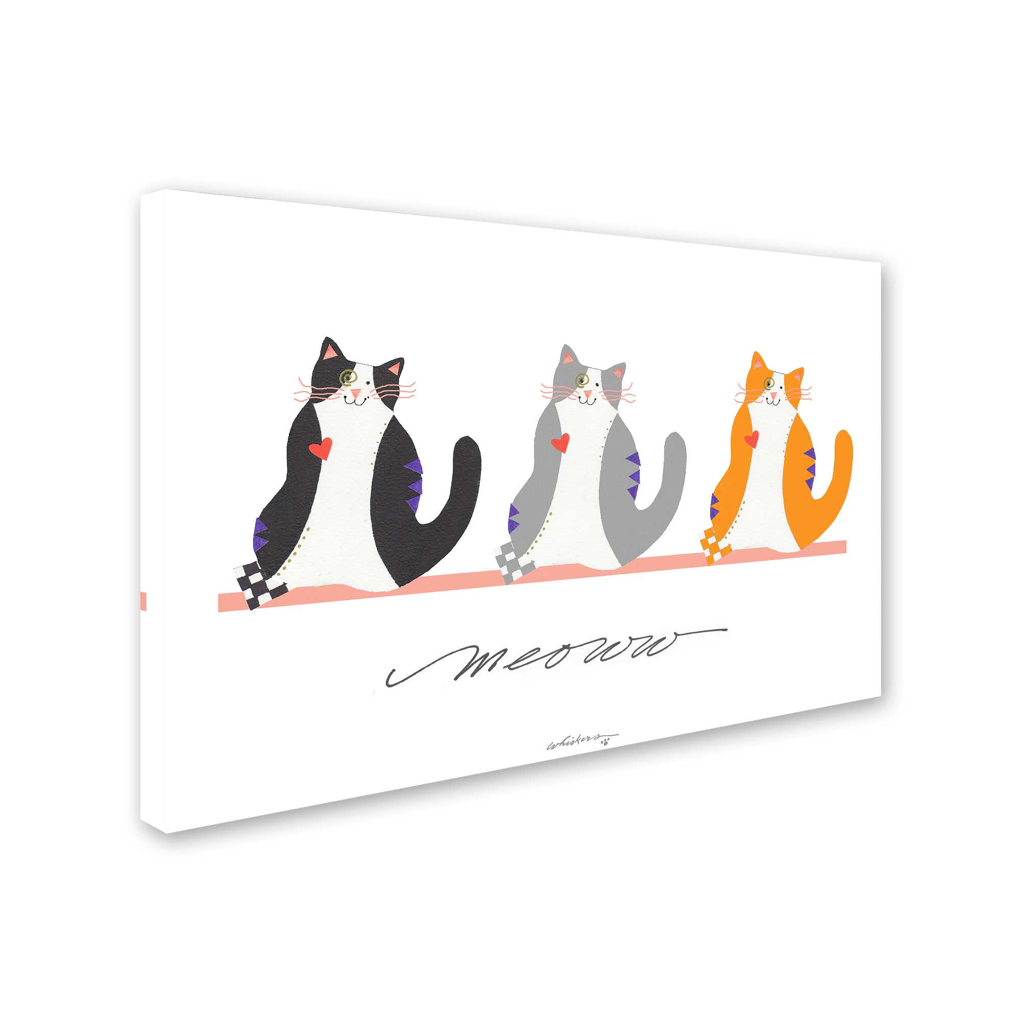 Trademark Fine Art 'The Cats' Canvas Art by Whiskers Studio
