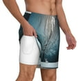 thumbnail image 3 of Goofa Winter Rabbit Printed Men's Swim Trunks Board Shorts Quick Dry Mens Swimming Trunks with Compression Liner,Breathable Fit Hawaii Beach Shorts-Small, 3 of 9