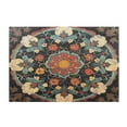 thumbnail image 5 of Ryvnso Bohemian Medallion Floral Bathroom Shaggy Rugs Toilet Rectangle Mat Soft Contour Rug 24"x16", 5 of 9