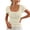 Beige(Womens Shirts), variant on Short Sleeve Tops for Women Pointelle Ribbed Lace Trim Scoop Neck Henley Shirts Slim Fit Y2K Coquette Basic Tees