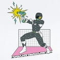 thumbnail image 2 of CafePress - Power Rangers Black Ranger Blasting - Baby Light Bodysuit, Size Newborn - 24 Months, 2 of 4