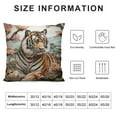 thumbnail image 5 of GOSMITH Pillow Cover,Tiger and Peacock (1) Throw Pillow Case Modern Cushion Cover Square Pillowcase Decoration for Sofa Bed Chair Car, 5 of 5