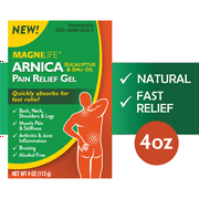 MagniLife Arnica Pain Relief Gel Eases Stiffness, Inflammation and Soreness Naturally, 4 oz