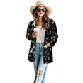 thumbnail image 2 of SCRAWLGOD Dragonfly Fall Cardigan Sweaters for Women Lightweight Jacket with Pockets Size L Long Sleeve Sweatshirt Cardigan Women Open Front Soft Ladies Cardigan for Clubs, 2 of 7