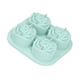 thumbnail image 3 of Molde para hielo, molde de silicona para hielo con forma de rosa de 4 rejillas, recipiente para cubitos de hielo, rendimiento probado, 3 of 13