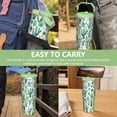 thumbnail image 7 of 30 Oz Tumbler Green Watercolor Cactus Tumbler with Lid and Straw, Birthday Gift Cup for Friend Women Men Coffee Travel Mug Thanksgiving Day Halloween Christmas Gift Water Bottle, 7 of 7