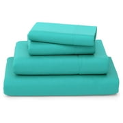 TiaGOC Luxury Bamboo Sheets - Blend of Rayon Derived from Bamboo - Cooling & Breathable, Silky Soft, 16-Inch Deep Pockets - 4-Piece Bedding Set - Cal King, Turquoise