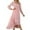 Pink, variant on Herrnalise Women’s Dresses Summer 2024 Sexy Fashion Casual Slim Casual Long Sleeve V-Neck Ankle Dress S-XL