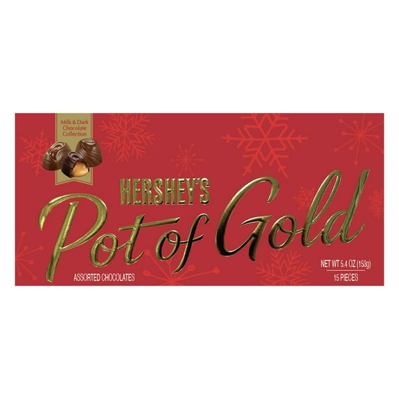 Hershey's Pot of Gold Milk and Dark Chocolate Collection 5.4oz 15 Pieces