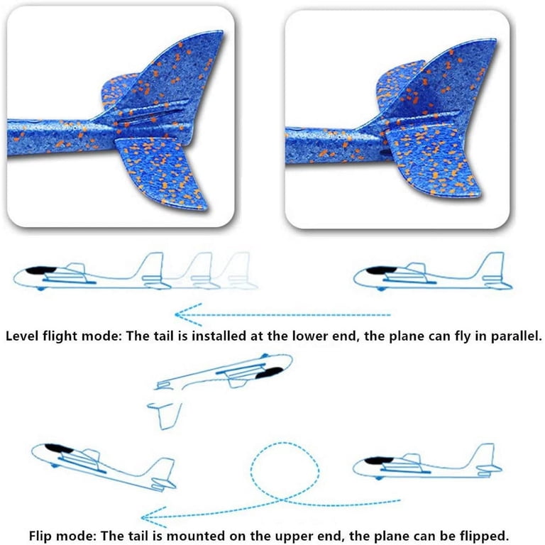 Somnr Glider Plane Foam Airplane, 17.5 Inch Dual Flight Mode photo 3