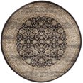 thumbnail image 2 of SAFAVIEH Vintage Roseann Traditional Area Rug, Black/Ivory, 6'7" x 6'7" Round, 2 of 7