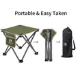 thumbnail image 3 of Opliy Taburete de Camping, Silla Plegable Samll, Taburete de Campamento portátil para Acampar, Pesca, Senderismo, jardinería y Playa, Asiento de Camping con Bolsa de Transporte (Verde, L 13.5"), 3 of 5