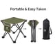 thumbnail image 3 of Opliy Taburete de Camping, Silla Plegable Samll, Taburete de Campamento portátil para Acampar, Pesca, Senderismo, jardinería y Playa, Asiento de Camping con Bolsa de Transporte (Verde, L 13.5"), 3 of 5