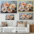 thumbnail image 4 of Designart "Liquid Elegance Of Pink Peonies II" Flower Field Floater Framed Canvas Wall Art, 4 of 5