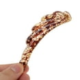 thumbnail image 5 of Unique Bargains 1 Pc Fashion Wavy Edge Hair Clips Hairdo Clip Light Brown, 5 of 5
