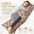 thumbnail image 5 of Bingfone Body Pillow Cover Long Pillow Case With Zipper Decorative Bedding Pillowcase 20"X54" Soft Cushion Pillow Case For Bedroom-Colorful Seashells, 5 of 8