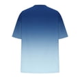 thumbnail image 6 of bnaln Womens Oversized T Shirts Clearance Summer Trendy Short Sleeve Tops Crew Neck Loose Fit Tees Gradient Print Workout Plus Size Tops Beach Vacation Athletic Gym Shirts, 6 of 6