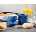 thumbnail image 4 of Butter Bell - The Original Butter Bell Crock by L Tremain, a Countertop French Ceramic Butter Dish Keeper for Spreadable Butter, Café Matte Collection, Navy Matte, 4 of 8