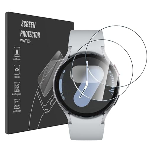 (2 Pack for Galaxy Watch 7 44mm Screen Protector Tempered Glass,Impact-Protection,HD Clear,Bubble Free for Samsung Galaxy Watch 7 44mm Tempered Glass
