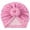Pink, variant on Sun Cap for Children Turbans Toddler Kids Baby Boy Girl Star Print Knotted Hat Beanie 0 to 3Years Headwear Accessories