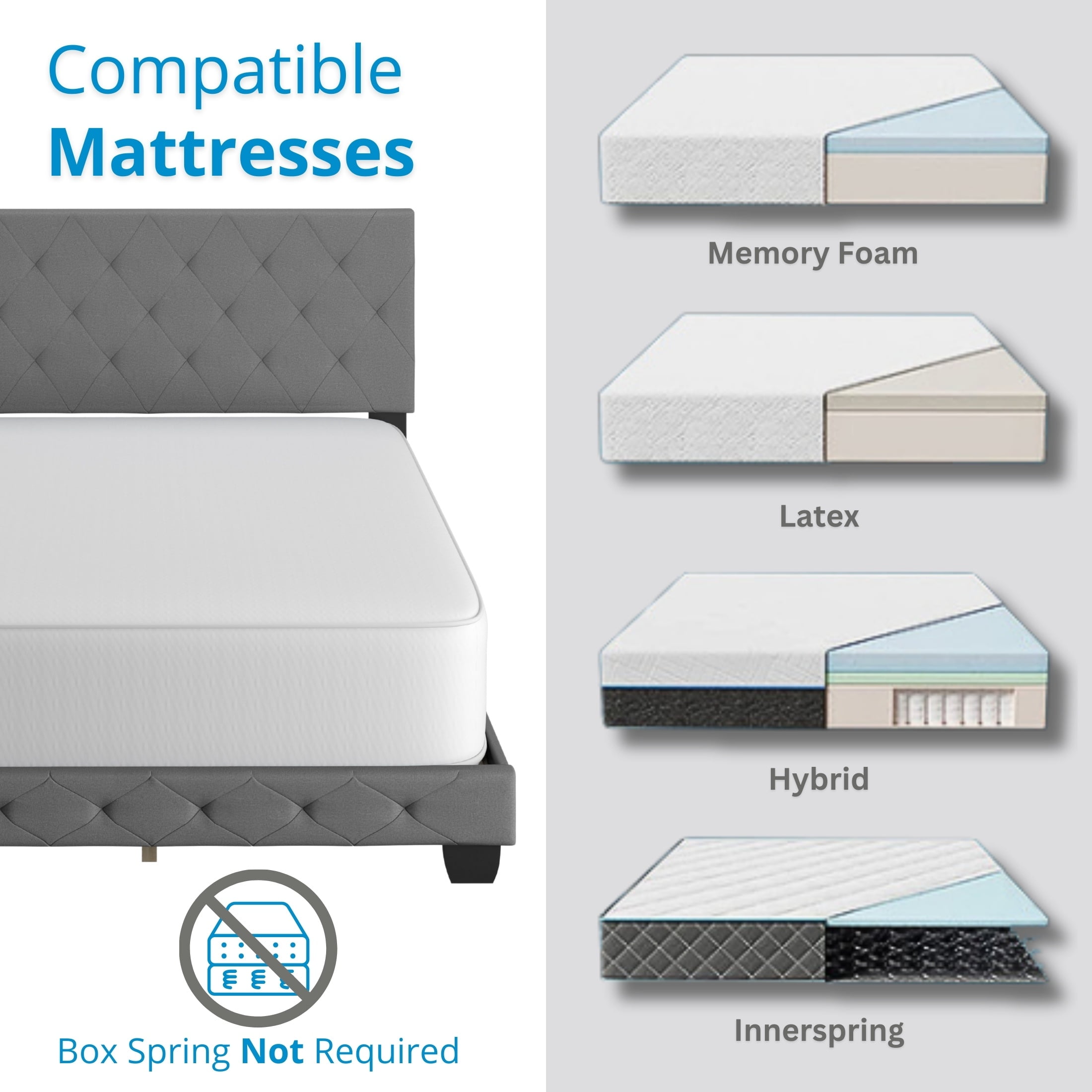 [美品]プレジオPRECIO磯4-530M STANDARD Free Shipping! Boyd Sleep Full Upholstered Platform Bed