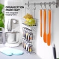 thumbnail image 5 of OVENTE Silicone Spatula Set of 5, Food Grade Rubber Spatula with High Heat Resistant, BPA-Free and Dishwasher Safe, Nonstick Kitchen Utensils for Baking, Cooking and Mixing, Orange SP12305O, 5 of 8