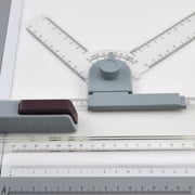 A3 Drawing Board Table with Parallel Motion and Adjustable Angle, Metric Measuring System,with Assorted Drawing & Drafting Tools