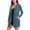 *Navy, variant on ClodeEU Women's Zip Long Sleeve Hooded UV Protection Long Jacket ,Casual Solid Color Coat with Pockets Black,Women's Plus L