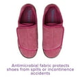 thumbnail image 4 of Silverts Adaptive Slippers, Easy Close - Women, Dusty Rose, Size 7, 2X Wide, 1 Ct, 4 of 9