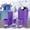 Purple, variant on Infidev Glam 6-Piece Novelty PVC+ABS Bathroom Canister Sets
