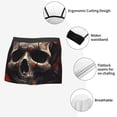 thumbnail image 3 of Balery Vintage Butterfly Flower Skull Calzoncillos bóxer para hombre, ropa interior de algodón suave y transpirable con cinturilla de nailon-XX-Large, 3 of 5