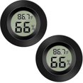 thumbnail image 1 of Meggsi 2 Pack Mini Digital Hygrometer Gauge Indoor , Lcd Mon Temperature Outdoor Humidity Meter For, 1 of 5