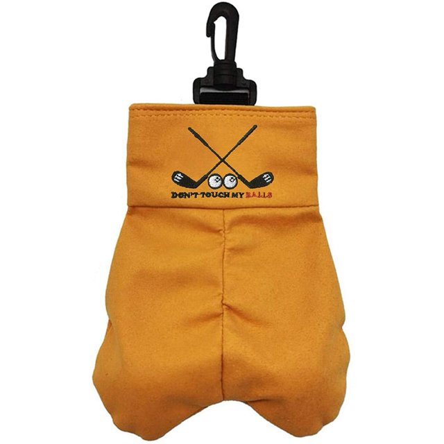 Bolsa de Almacenamiento de Pelotas de Golf, Bolsa Portapelotas de Golf PortáTil de Bolsillo, Bolsa de Golf de Broma con Divertido Dont Touch My Ball