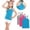 Multicolor9, variant on Dlentnea Girls 3 Pack Tank Top Racerback Camisole Lightweight Cotton Spaghetti Strap Undershirts for Kids