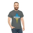 thumbnail image 5 of Blue/Yellow Cross T-Shirt, 5 of 8