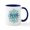 White/Navy Inside, variant on CafePress - PCOS Lotus Mug - 11 oz Ceramic Mug - Novelty Coffee Tea Cup