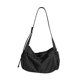 thumbnail image 2 of Bolso bandolera con correa ajustable, grande, informal, moderno, de nailon, para hombre y mujer. Negro, 2 of 9