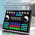 thumbnail image 3 of Bluetooth 5.0 Tarjeta De Sonido En Vivo Externa 27 Efectos Para Juegos Podcasting Sunnimix Tarjeta de sonido en vivo, 3 of 8