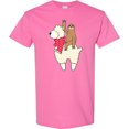 thumbnail image 3 of Inktastic Valentine Sloth and Llama in Scarf T-Shirt, 3 of 5