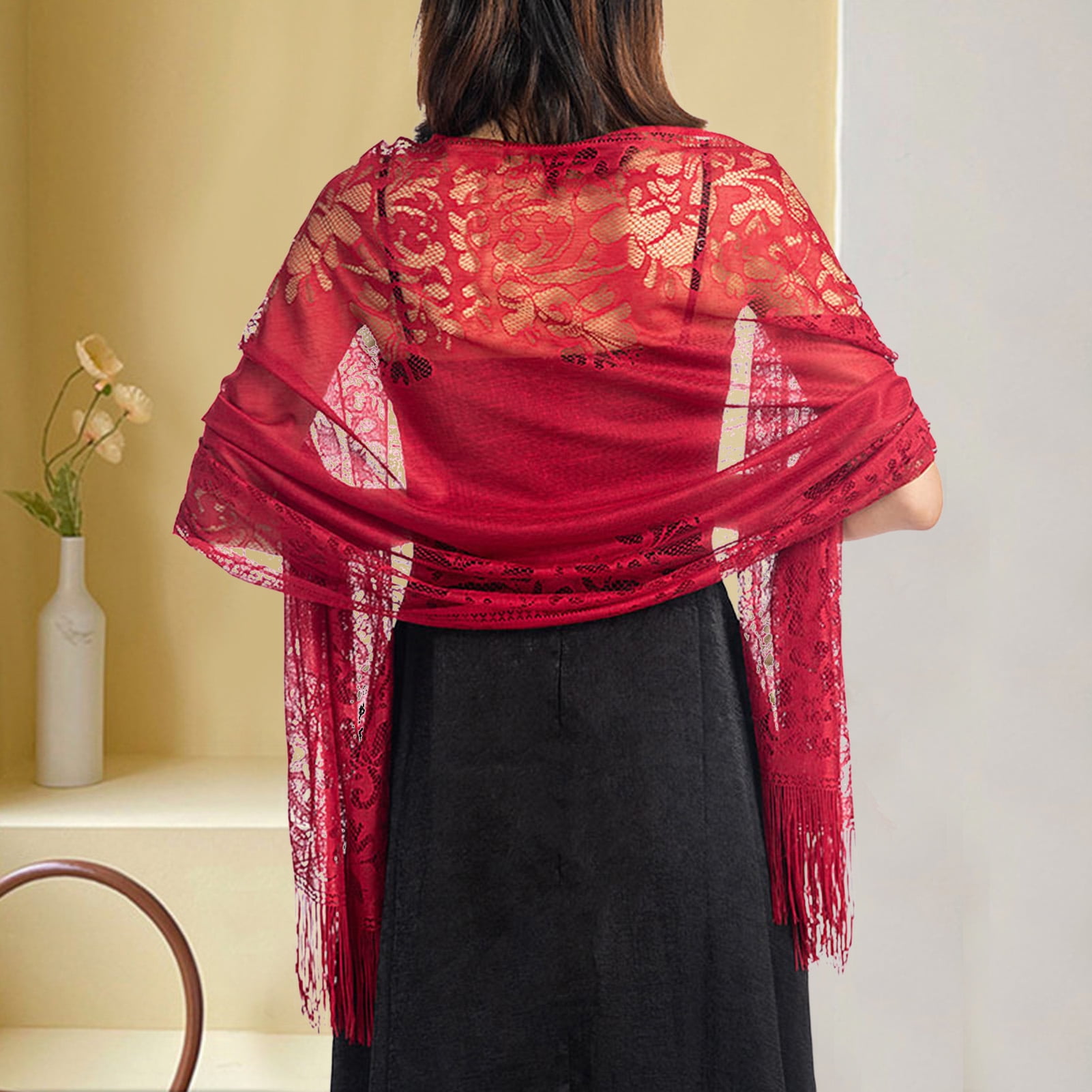 lace pashmina shawls