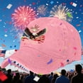 thumbnail image 6 of 250th Anniversary USA Hat, Printing Adjustable USA 250th Anniversary Hat, Patriotic Bald Eagle Baseball Cap F, 6 of 8