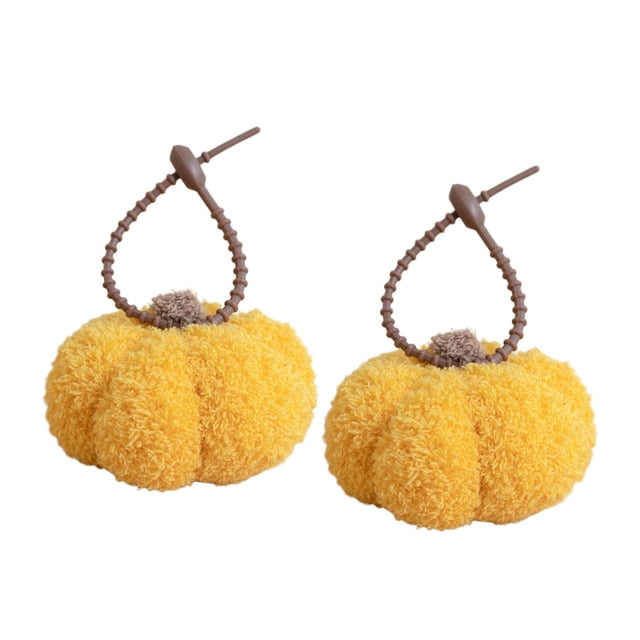2 llaveros de calabaza, colgante de muñeco de peluche, encantador colgante de calabaza de peluche, decoración de Halloween para niños y niñas.