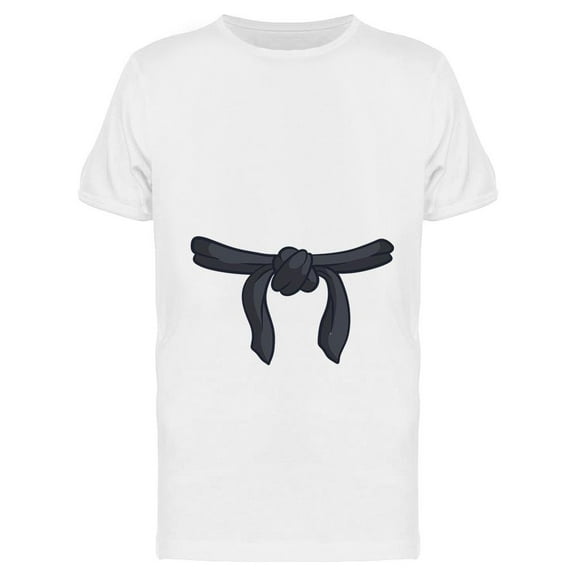 Karate Black Belt Design T-Shirt Men -Image by Shutterstock, Male Medium
