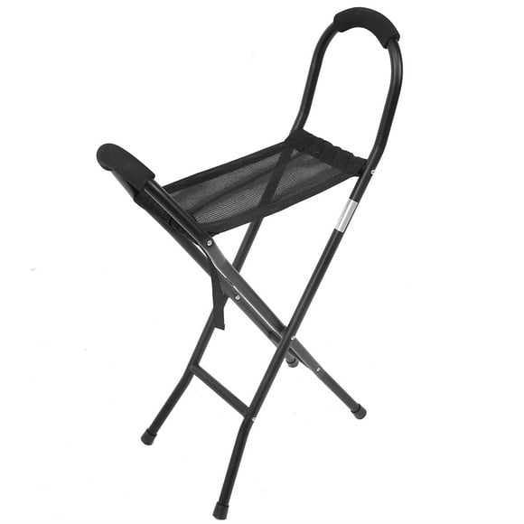 LYUMO Folding Cane Stools,Walking Stick Cane Folding Cane Stools Portable Lightweight Walking Chair with,Folding Cane