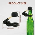 thumbnail image 2 of Grusce Soldier Salute Beer Bottle Helmet, Dustproof Beer Bottle Protectors Cap, Bottle Caps for BBQ Party Bar, Gifts for Veterans, Active Duty Soldiers, Patriotic Beer Lovers, 2 of 11