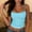 Blue, variant on Women Y2K Sleeveless Striped Spaghetti Strap Crop Cami Tank Backless Slim Fit Aesthetic Going Out Tops