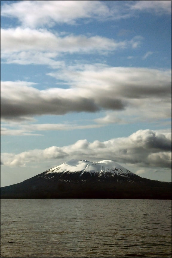 24"x36" Gallery Poster, Mt Edgecumbe in Sitka