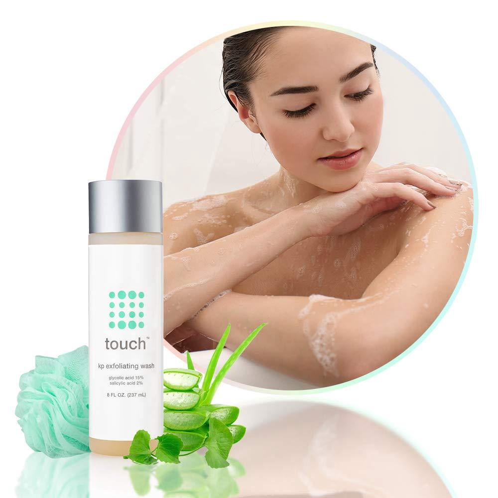 touch keratosis pilaris exfoliating body wash cleanser